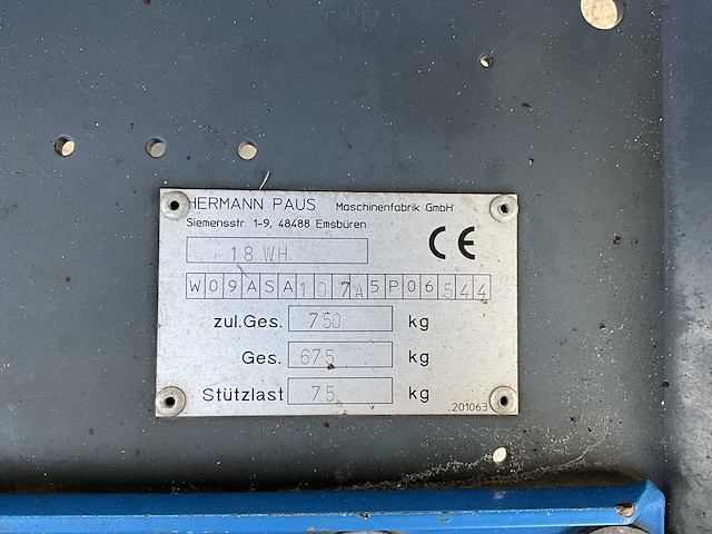 Paus 18wh verhuislift / ladderlift - afbeelding 16 van  18