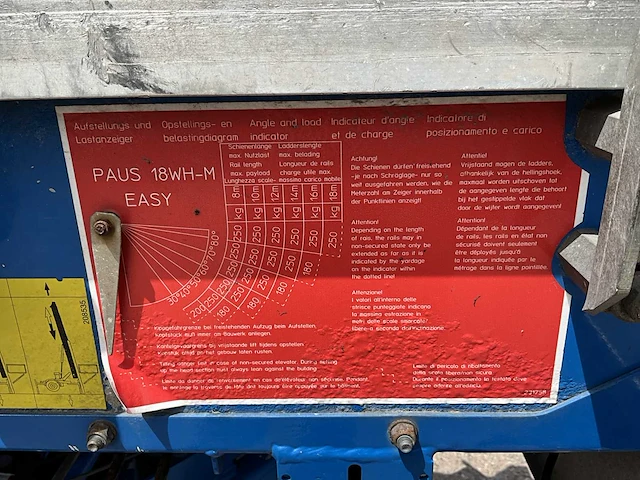 Paus 18wh verhuislift / ladderlift - afbeelding 17 van  18