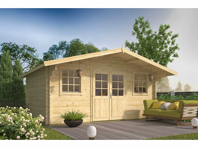 Pavel - tuinhuis 44mm 5000x4700x2630mm onbehandeld - afbeelding 1 van  5