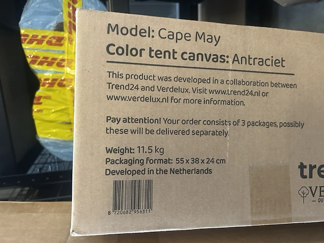 Paviljoen, partytent 300x400x270 cm trend24, antraciet - afbeelding 6 van  7