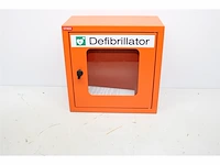 Pavoy defibrillatorkast voor wandmontage bodyfront puur oranje - afbeelding 1 van  2