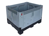 Pbp-301 inklapbare palletbox 1200x1000x800mm (2x) - afbeelding 1 van  2
