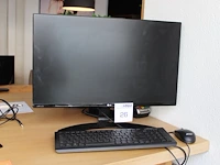 Pc opstelling acer chromebox d23q met 24 inch lg monitor toetsenbord en muis. - afbeelding 1 van  2