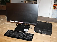 Pc-opstelling bestaande uit pc dell vpro precision 3731 met monitor lg 24 inch, toetsenbord en muis. servic... - afbeelding 1 van  4