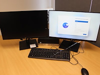 Pc opstelling hp prodesk 8gb ram, 256gb opslag, 128mb grafische kaart, intel i5-8500 cpu 3ghz, incl. hp 24 ... - afbeelding 1 van  2