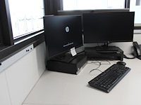 Pc opstelling hp prodesk 8gb ram, 256gb opslag, 128mb grafische kaart, intel i5-8500 cpu 3ghz, incl. hp 24 ... - afbeelding 3 van  3