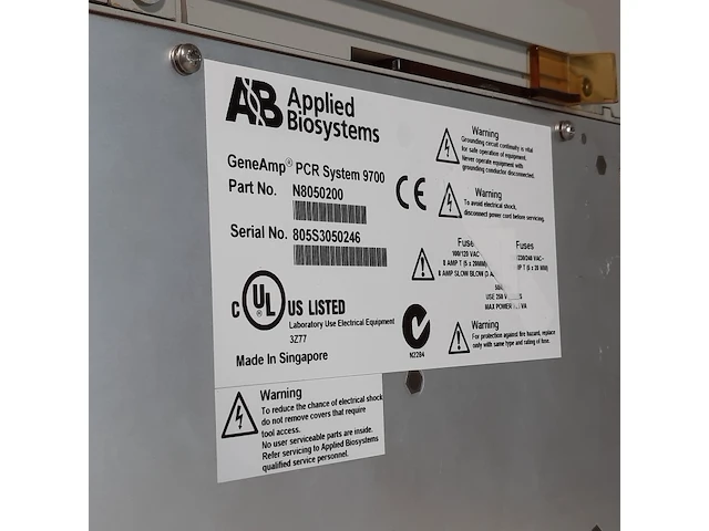 Pcr systeem, ab, geneamp pcr system 9700 - afbeelding 4 van  12
