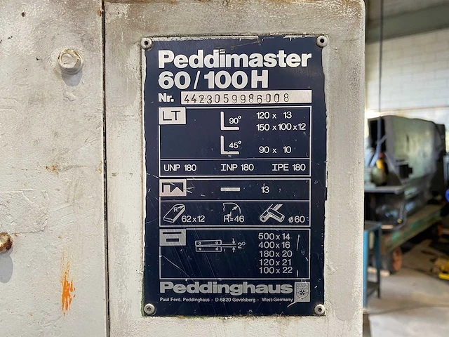 Peddinghaus - peddimaster 60/100h - pons- en knipmachine - afbeelding 8 van  17