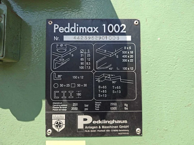 Peddinghaus - peddimax 1002 - ponsmachine - afbeelding 4 van  31