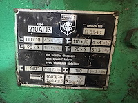 Peddinghaus 210a/13 gecombineerde profielstaalschaar met pons, vlakstaalschaar, staafstaalschaar, profielstaalschaar, en uitklinkapparaat - afbeelding 6 van  15