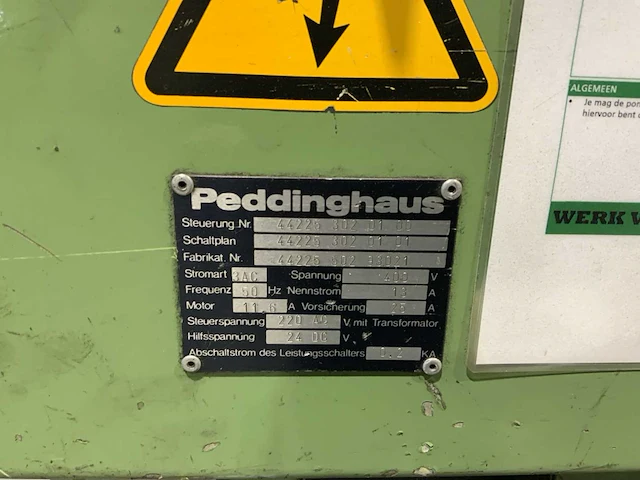 Peddinghaus peddimax 600 pons- en knipmachine - afbeelding 18 van  21