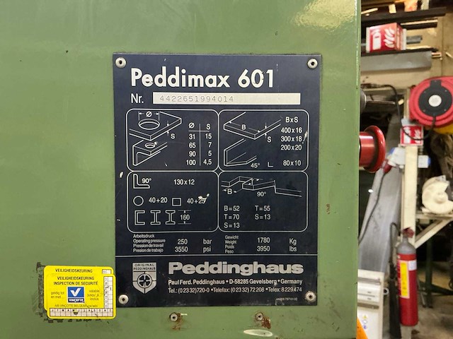 Peddinghaus peddimax 601 pons- en knipmachine - afbeelding 3 van  12