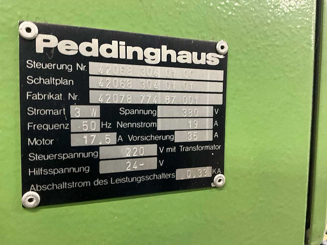 Peddinghaus ponsmachine - afbeelding 3 van  11
