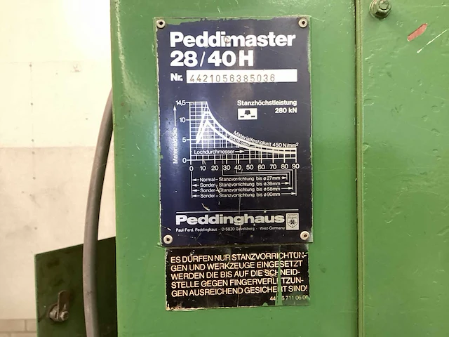Peddingmaster 28/40h pons- en knipmachine - afbeelding 2 van  11