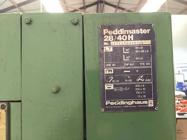 Peddingmaster 28/40h pons- en knipmachine - afbeelding 3 van  11
