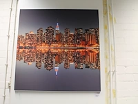 Peesdoek in peeslijst 100 x 100 cm. - afbeelding 1 van  1