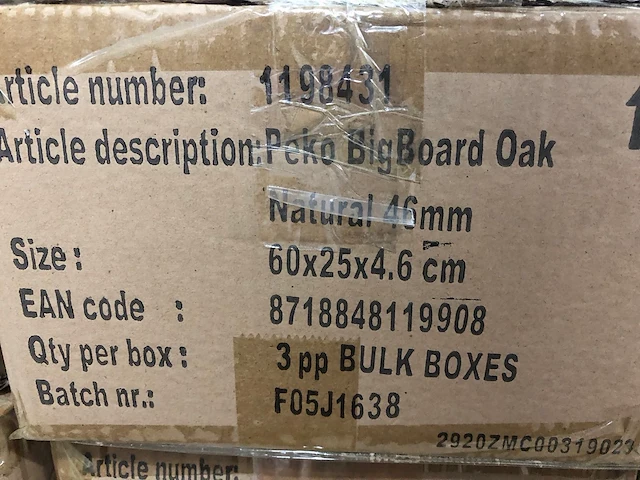 Pekodom - wandplank (36x) - eiken fineer - mix kleuren - afbeelding 2 van  6