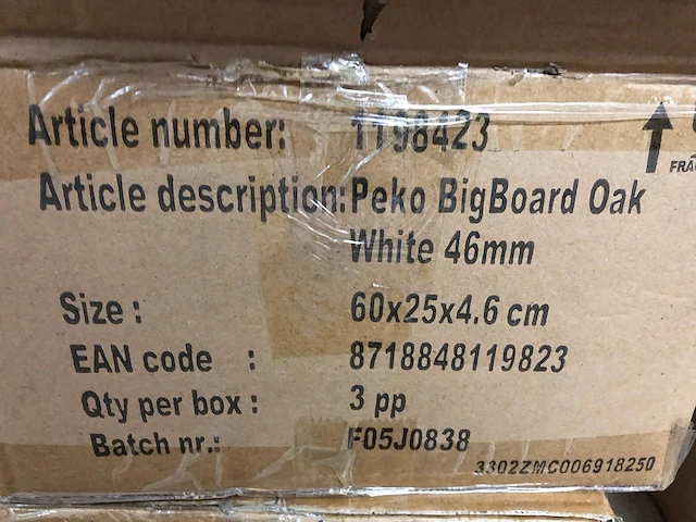 Pekodom - wandplank (36x) - eiken fineer - mix kleuren - afbeelding 3 van  6