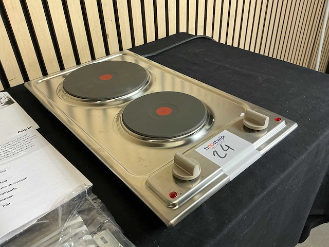 Pelgrim doek31rvs inbouw elektrische kookplaat - afbeelding 4 van  7