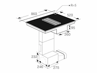 Pelgrim ikr2083rvs inbouw inductiekookplaat met geïntegreerde afzuiging - afbeelding 4 van  6