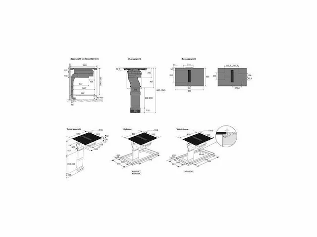 Pelgrim ikr8083f inbouw inductiekookplaat met geïntegreerde afzuiging - afbeelding 3 van  4