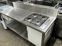 Pelgrim rvs werktafel met gasfornuis - afbeelding 3 van  9