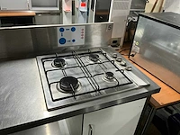 Pelgrim rvs werktafel met gasfornuis - afbeelding 5 van  7
