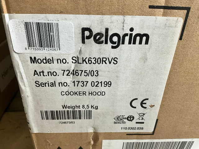 Pelgrim slk630rvs afzuigkap - afbeelding 8 van  8