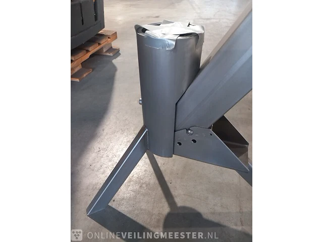Pellet teras kachel tube, fire tube rvs, grijs / chroom, bouwjaar 2024 - afbeelding 6 van  7