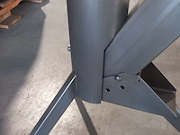 Pellet teras kachel tube, fire tube rvs, grijs / chroom, bouwjaar 2024 - afbeelding 6 van  7
