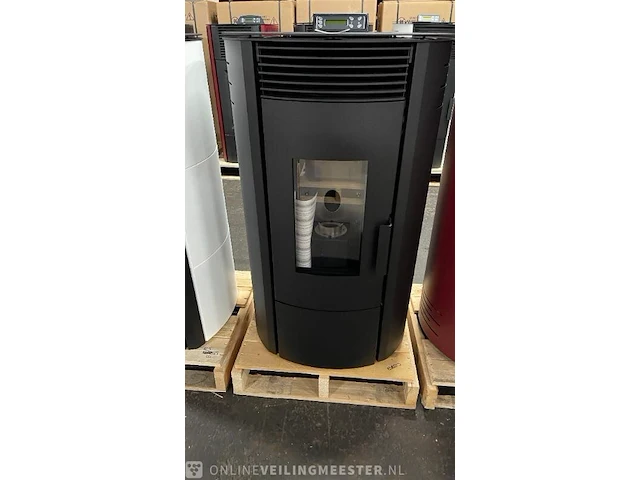 Pellethaard vrijstaand 10kw, eser13 , zwart - afbeelding 3 van  5