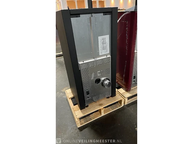 Pellethaard vrijstaand 10kw, eses13 bord, bordeaux - afbeelding 2 van  5