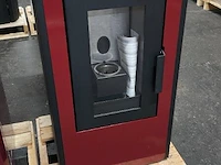Pellethaard vrijstaand 10kw, eses13 bord, bordeaux - afbeelding 3 van  5
