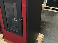 Pellethaard vrijstaand 10kw, eses13 bord, bordeaux - afbeelding 4 van  5