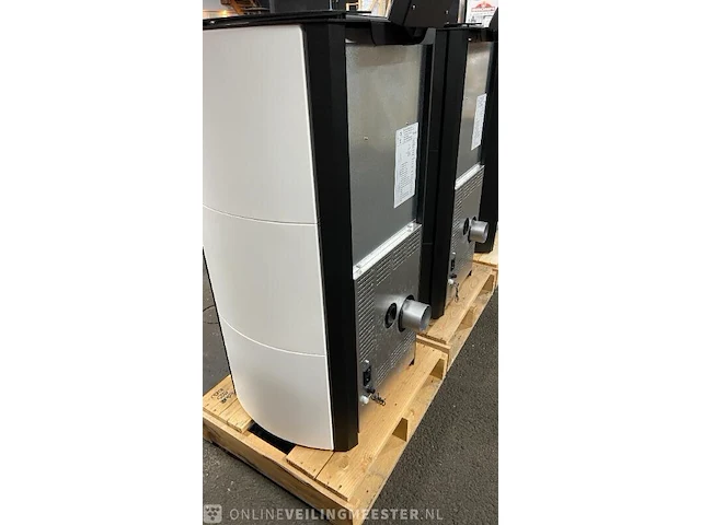 Pellethaard vrijstaand 10kw , eswo135, wit - afbeelding 4 van  6