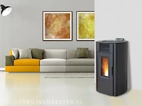 Pellethaard vrijstaand 10kw , eswo135, zwart - afbeelding 1 van  7