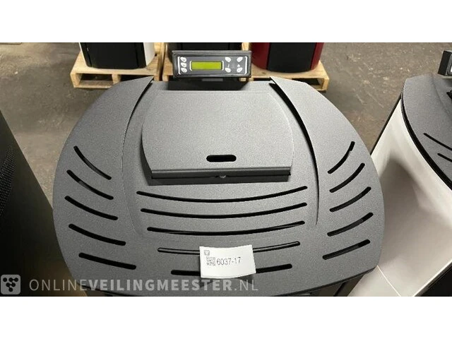 Pellethaard vrijstaand 10kw , eswo135, zwart - afbeelding 2 van  7
