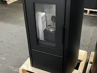 Pellethaard vrijstaand 10kw , eswo135plus, zwart - afbeelding 1 van  6