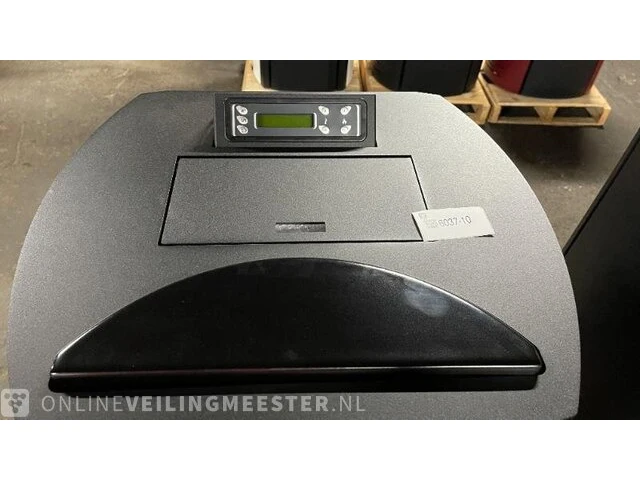 Pellethaard vrijstaand 10kw , eswo135plus, zwart - afbeelding 3 van  6