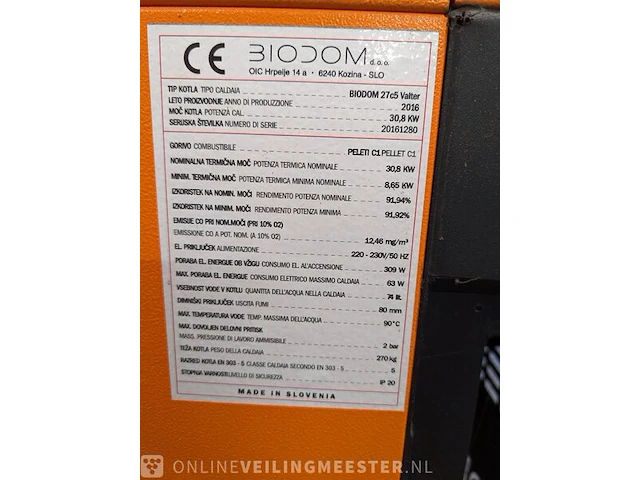 Pelletkachel biodom, 27c5walter, bouwjaar 2016 - afbeelding 8 van  13
