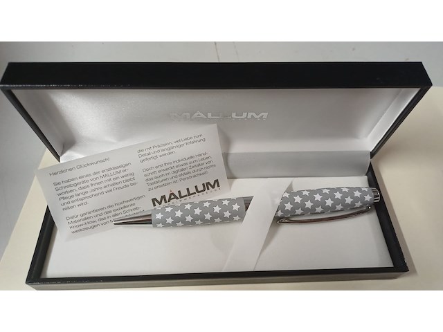 Pen in luxe doos merk mallum 5 stuks - afbeelding 2 van  5