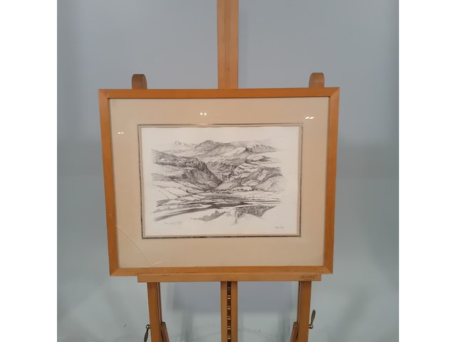 Pen tekening, p. cox, entree gorges de la meouge. h.a. france - afbeelding 1 van  10