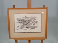 Pen tekening, p. cox, entree gorges de la meouge. h.a. france - afbeelding 1 van  10