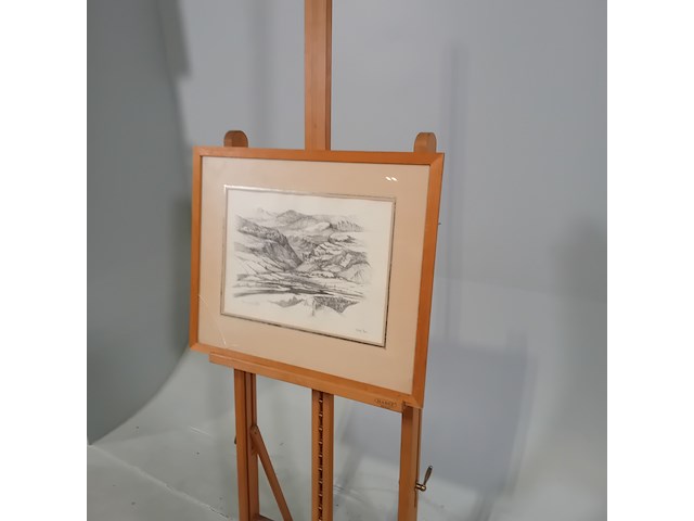 Pen tekening, p. cox, entree gorges de la meouge. h.a. france - afbeelding 4 van  10