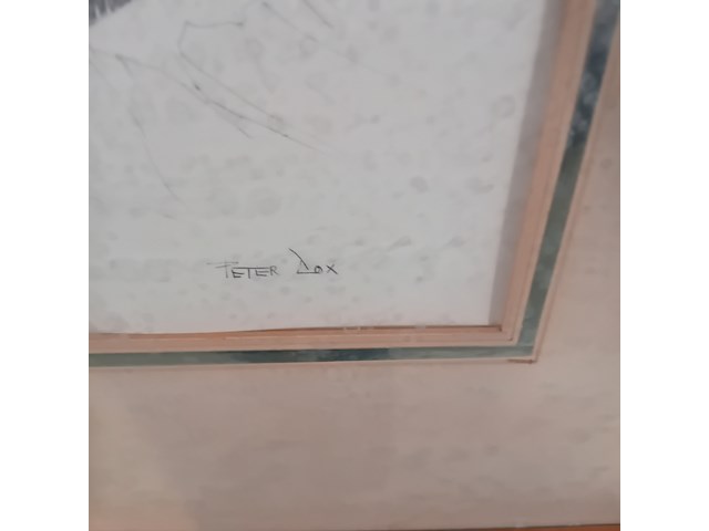 Pen tekening, p. cox, entree gorges de la meouge. h.a. france - afbeelding 5 van  10