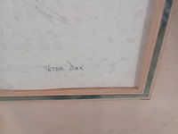 Pen tekening, p. cox, entree gorges de la meouge. h.a. france - afbeelding 5 van  10