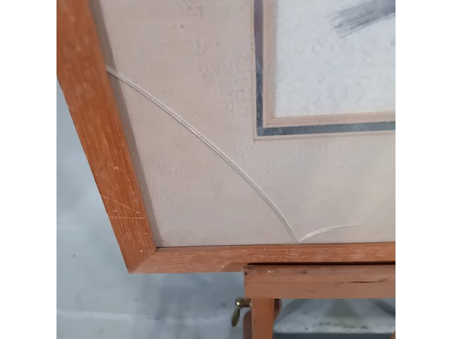 Pen tekening, p. cox, entree gorges de la meouge. h.a. france - afbeelding 9 van  10