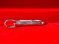 Pendant staal met .750 goud. - afbeelding 4 van  4