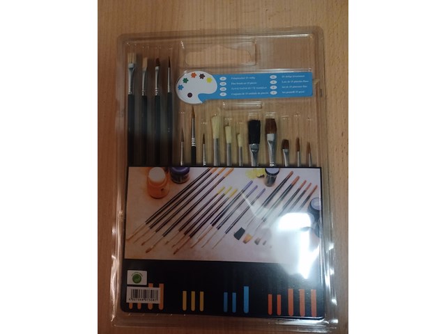 Penselen set 15 delig aantal 3 sets. - afbeelding 2 van  5