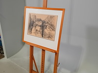 Pentekening, p. cox, tekening nr. 1 gorges du verdon, france, 1970 - afbeelding 3 van  8